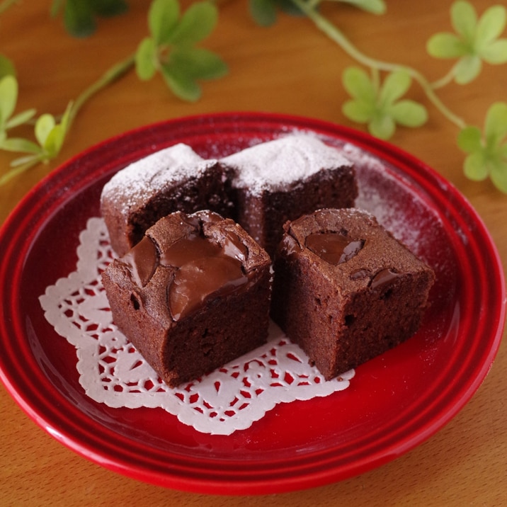 バレンタインの簡単チョコレートブラウニー レシピ 作り方 By めろんぱんママ めろんカフェ 楽天レシピ バレンタインの簡単チョコレートブラウニー レシピ 作り方 By めろんぱんママ めろんカフェ 楽天レシピ